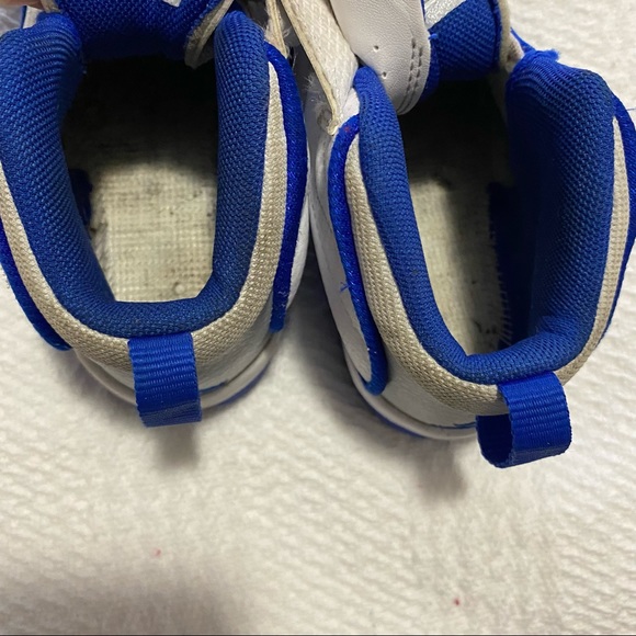 Jordan Pro Strong White Racer Blue Wolf Gray Child 9c Toddler Sneakers - Picture 4 of 8